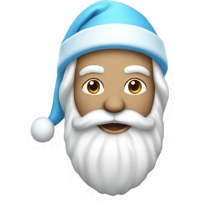 Light blue santa emoji