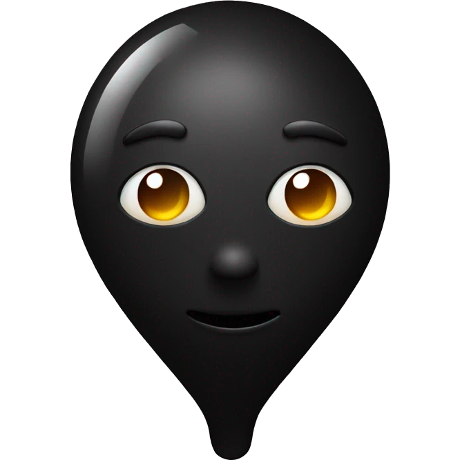 black drop of oil emoji