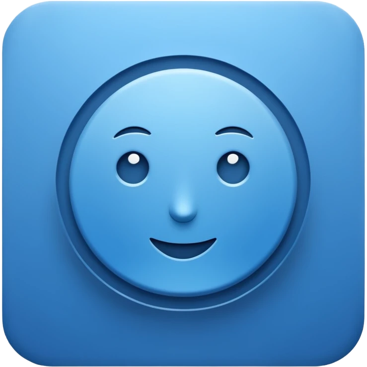 Presentation blue emoji