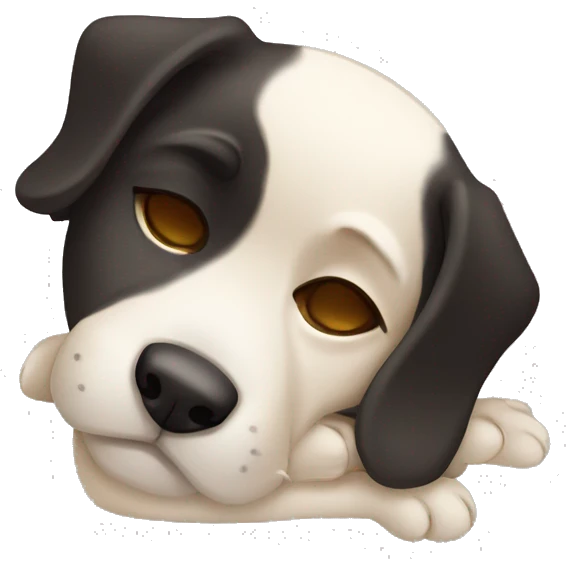 Sleepy dog emoji