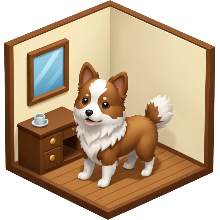 dog room isometric emoji