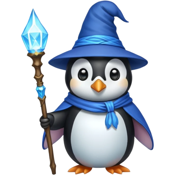 Penguin Wizard emoji