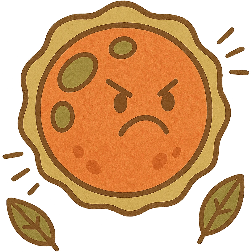 Angry armored cells emoji