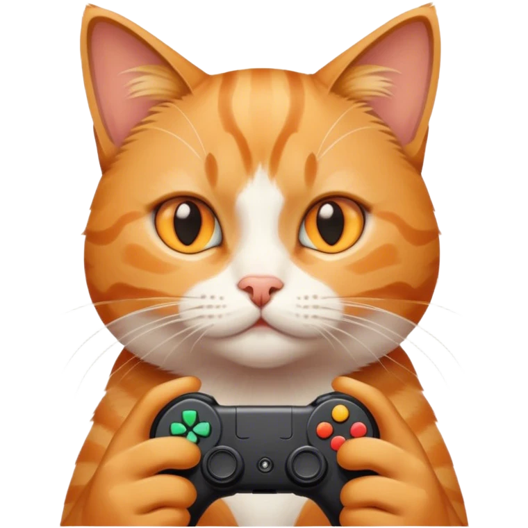 Cat playing video games  emoji
