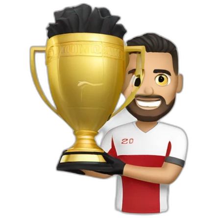 sergio romero goalkeeper holding libertadores cup emoji