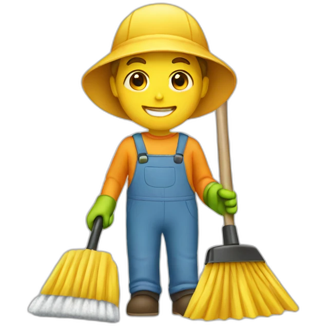 Autumn cleaning emoji