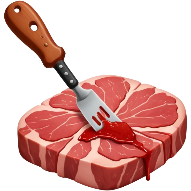 Beating meat emoji
