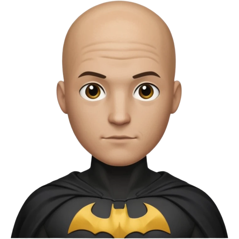 I Want a 25 years old man with no hair in a batman costume emoji