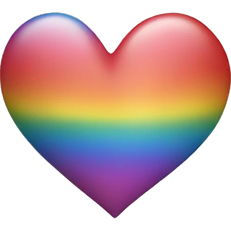 Rainbow heart emoji