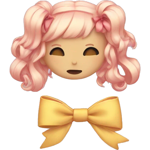 Aesthetic bow emoji