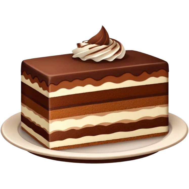 A slice of tiramisu cake emoji