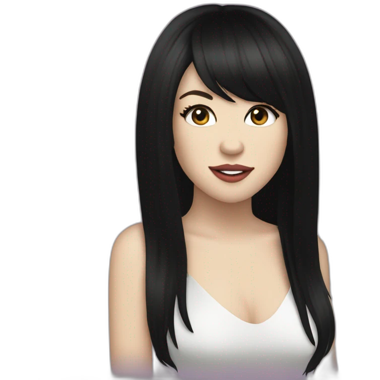 Carly Rae jepsen black long hair emoji