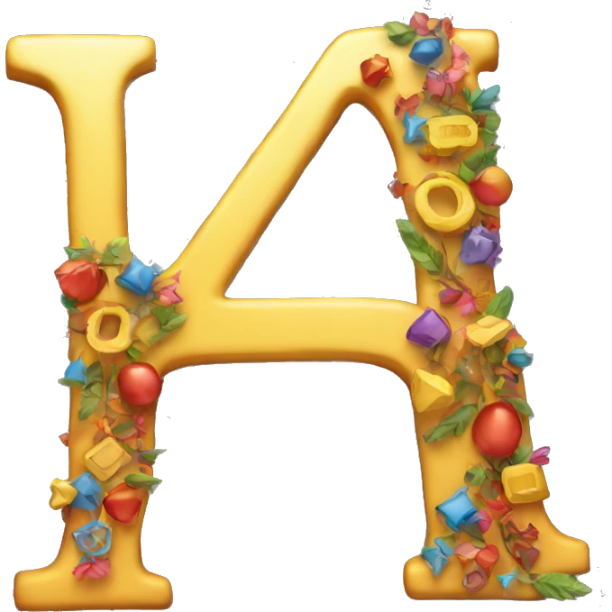 AI letters with decorations around it emoji