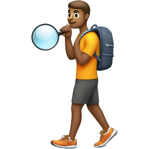 An emoji for a bio. It has to resemble “Be curious, not judgemental”. Im a male travel and fitness content creator. Dont be cringe or “gay” emoji