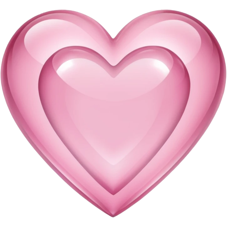 light pink crystal heart emoji