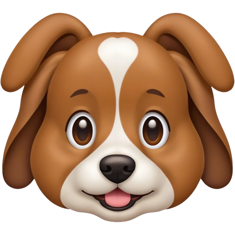 Dog wearing giddier emoji