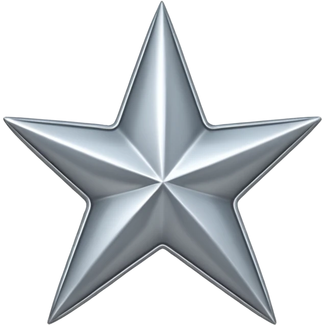 
3-pointed star 3d emoji