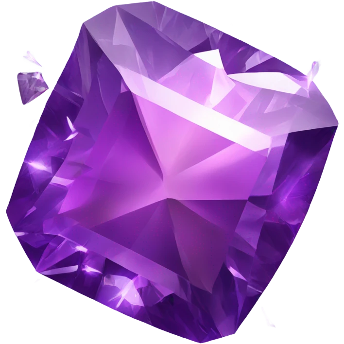 Purple diamond shatters emoji