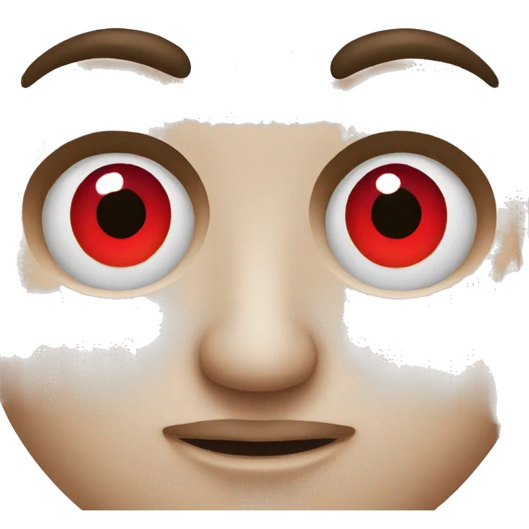 emoji with low red eyes  emoji