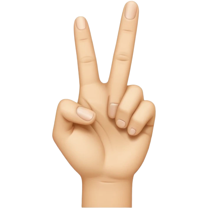 “Emoji-style hand making the letter ‘L’, with the index finger slightly curved. Clean, simple design, smooth shapes, neutral skin tone. White or transparent background, high resolution.” emoji