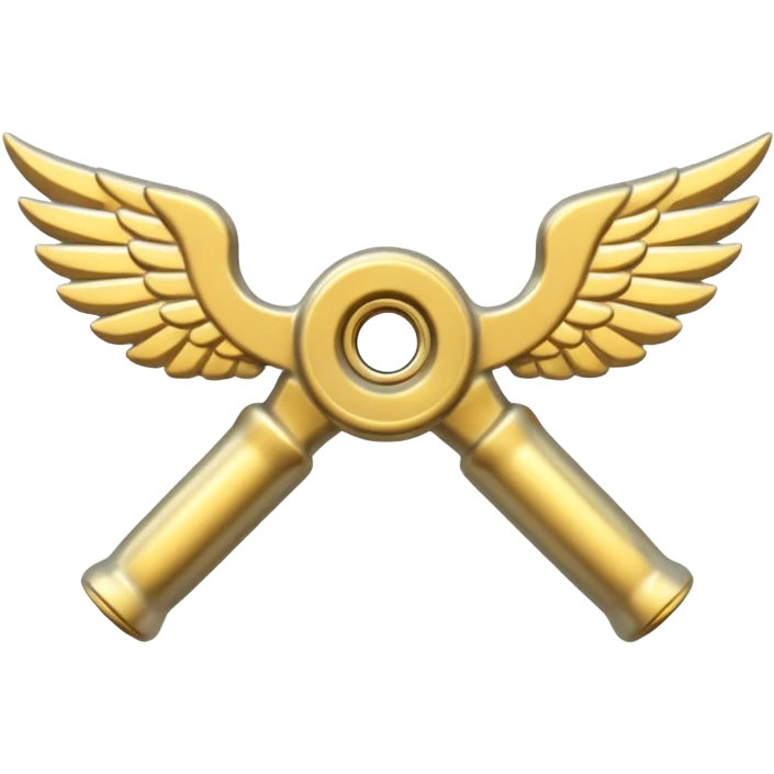 metal wing nut with two grips. emoji