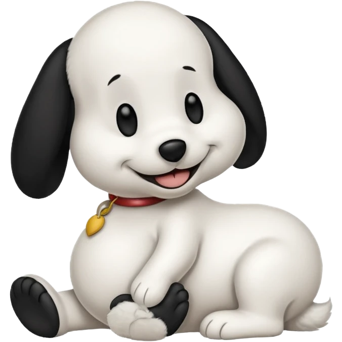 Pregnant snoopy emoji