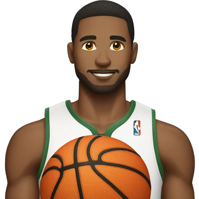 White basketball player emoji