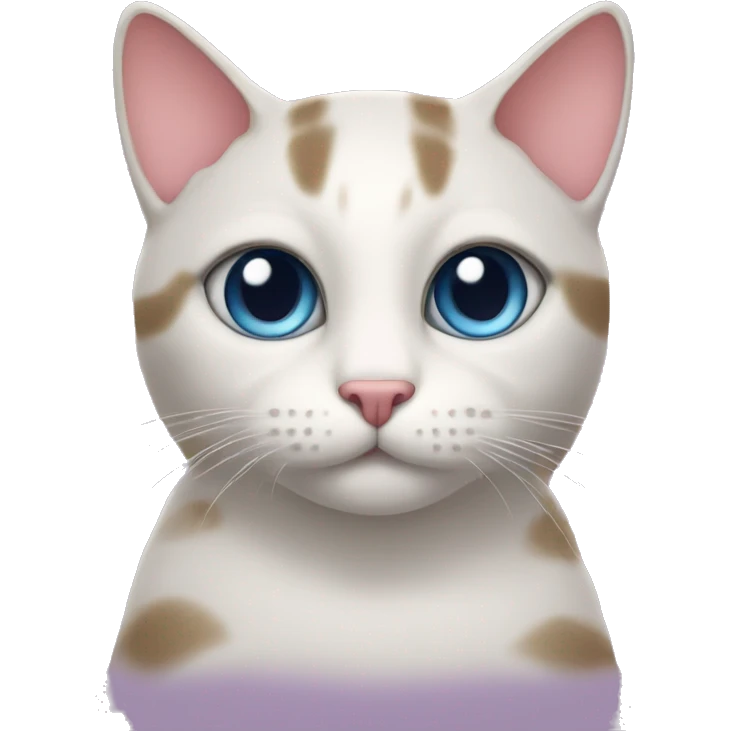 Cat with hearts as eyes emoji