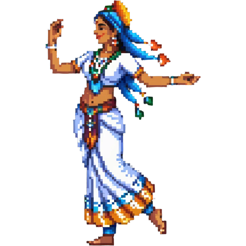 Indian dancer in traditional costume emoji