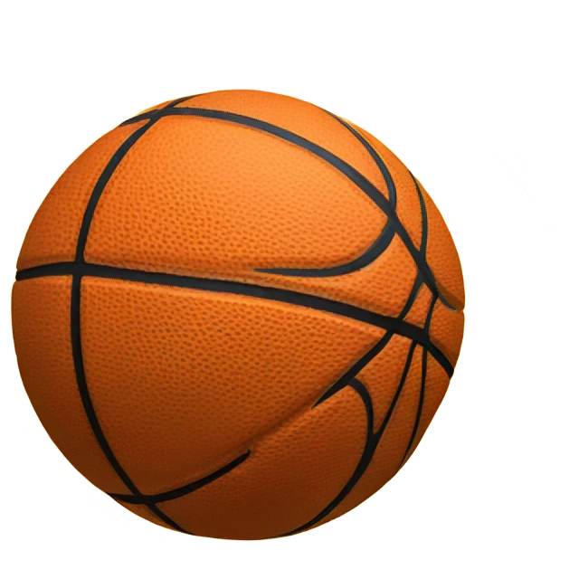 A basketball with motion lines to represent sports action emoji