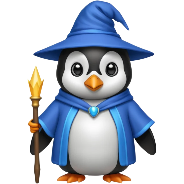 Penguin Wizard emoji