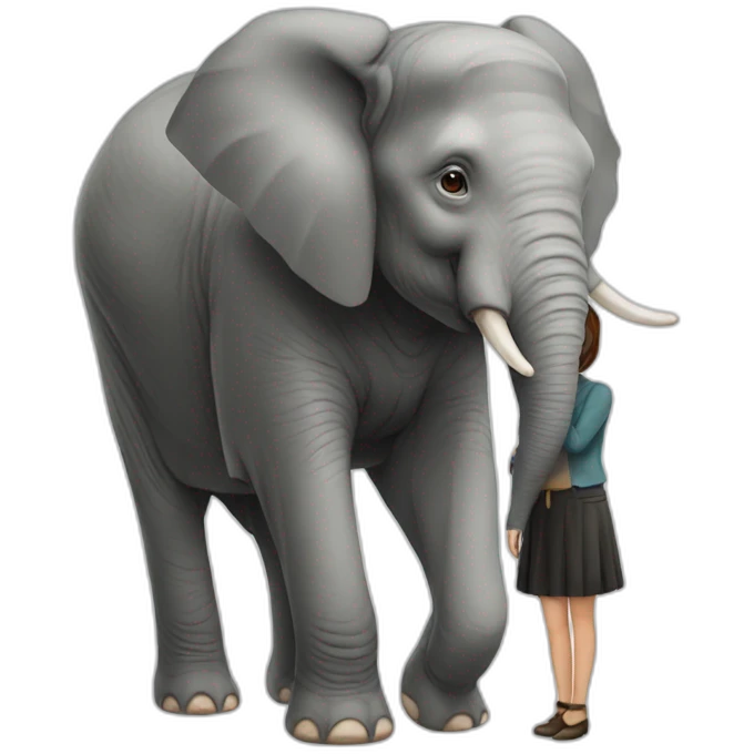 elephant with a person emoji