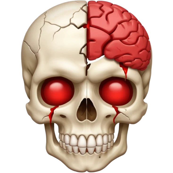 skull with a blown mind emoji