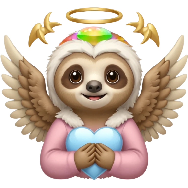 sloth angel emoji