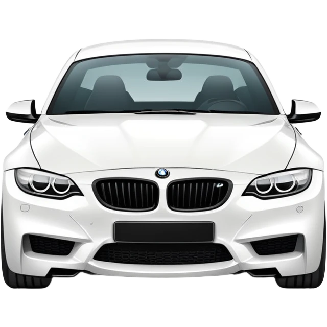 A white BMW emoji