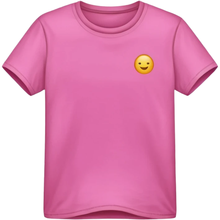 pink t-shirt, simple, clear emoji