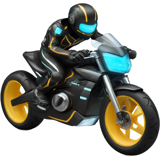 tron bike doing a wheelie  emoji