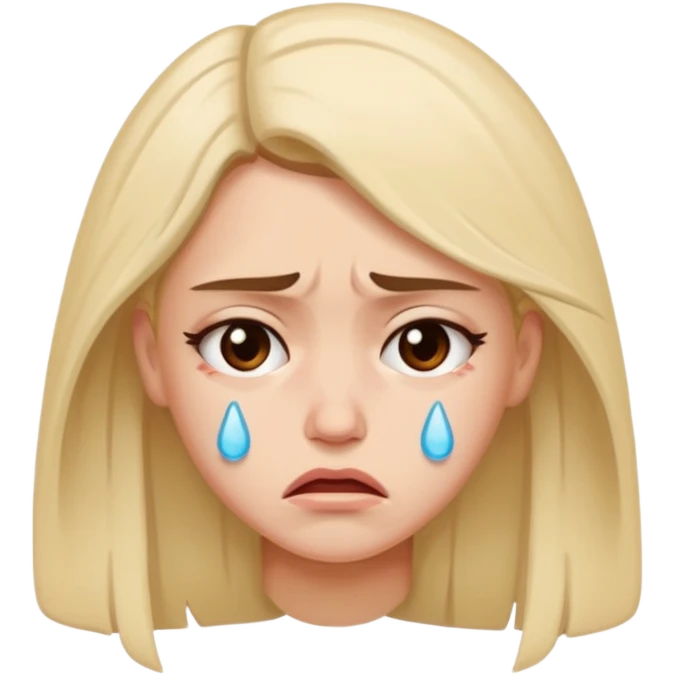woman both sad and angry emoji