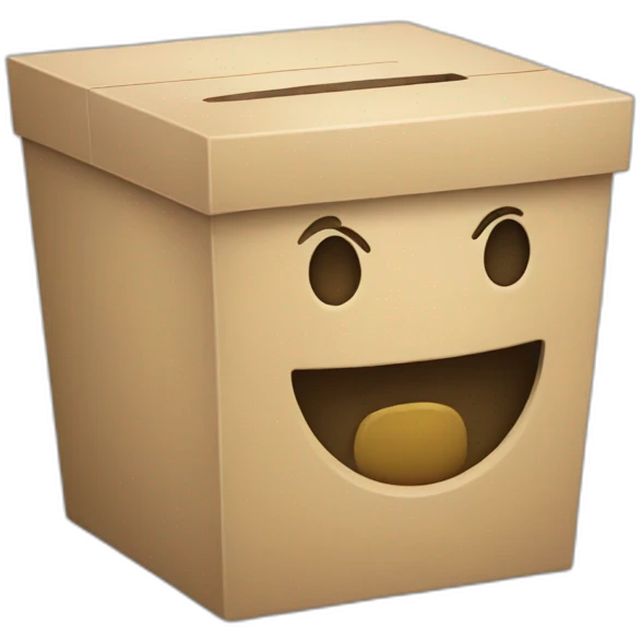 Charity box emoji