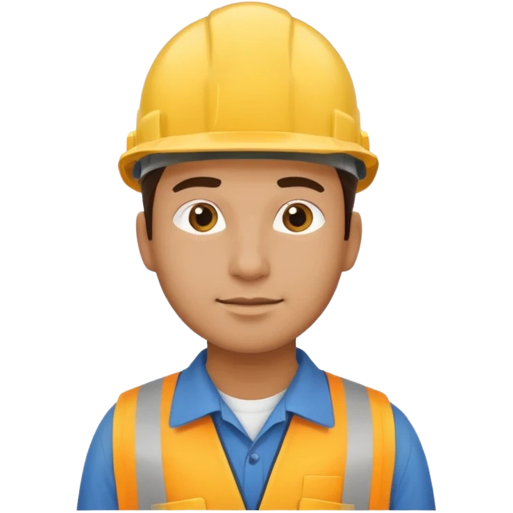 side view engineer wearing a hard hat  emoji
