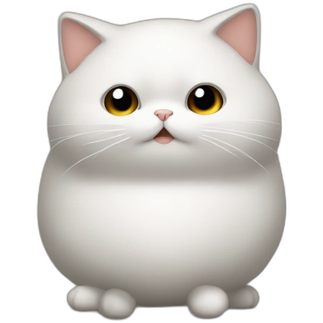 Chat jouant avec une boulle de coton emoji