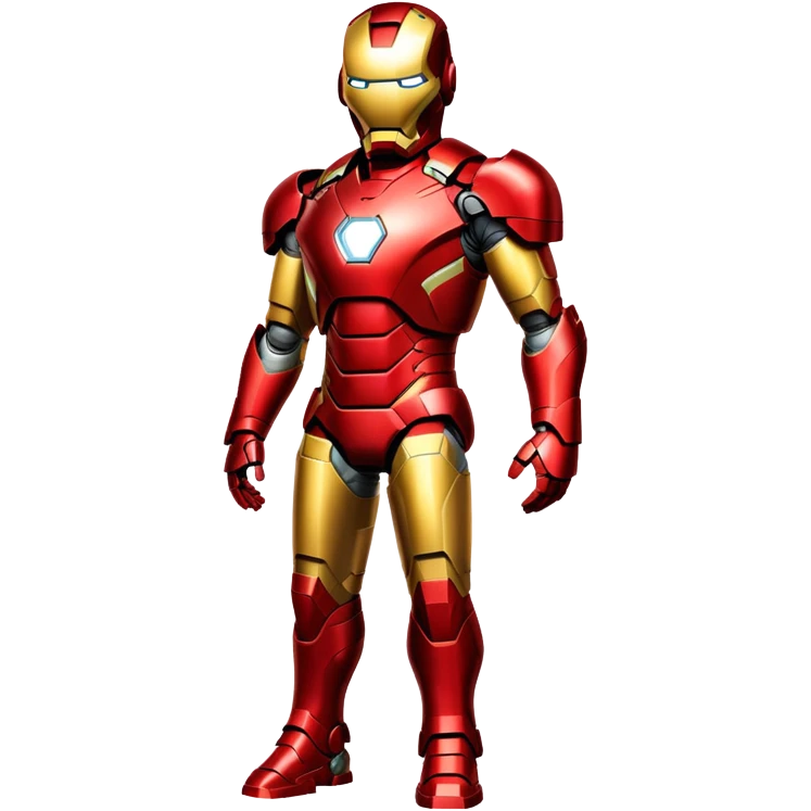 iron man superhero red and gold armor emoji