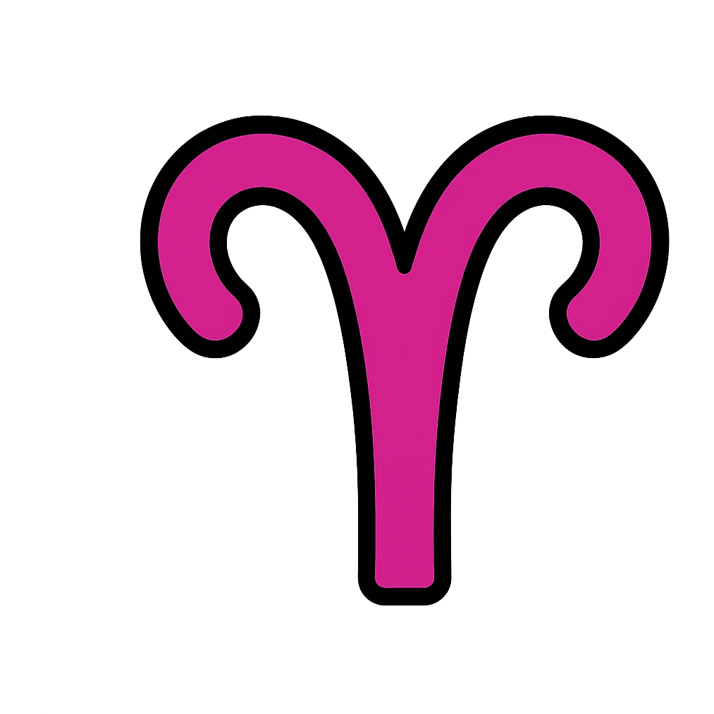 pink-purple zodiac sign icon for Aries emoji