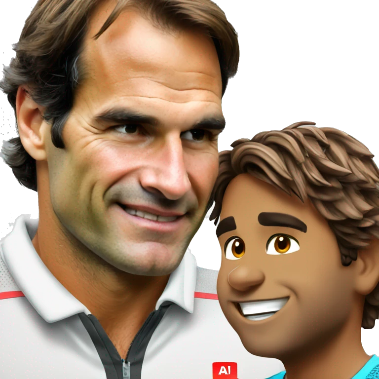 Federer avec nadal emoji