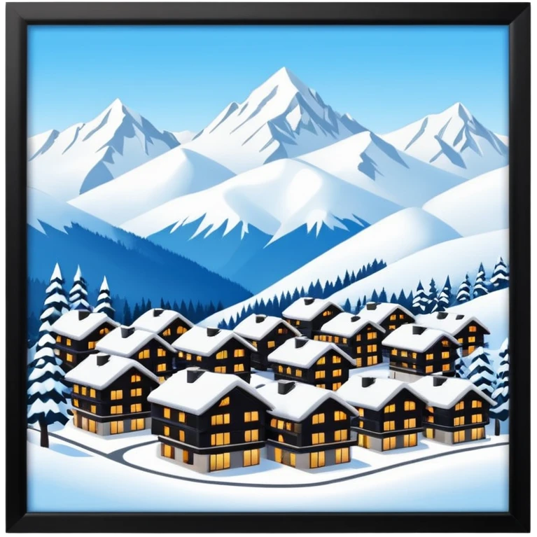 luxus ski resort emoji