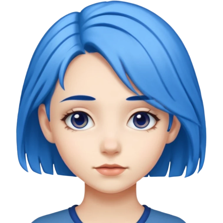 girl with blue hair emoji