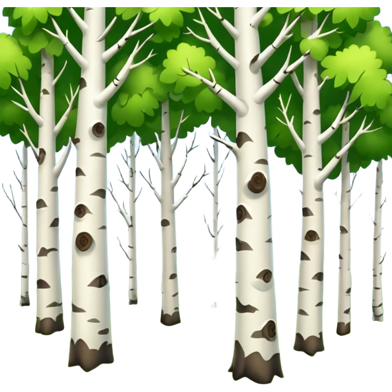 birch forest emoji