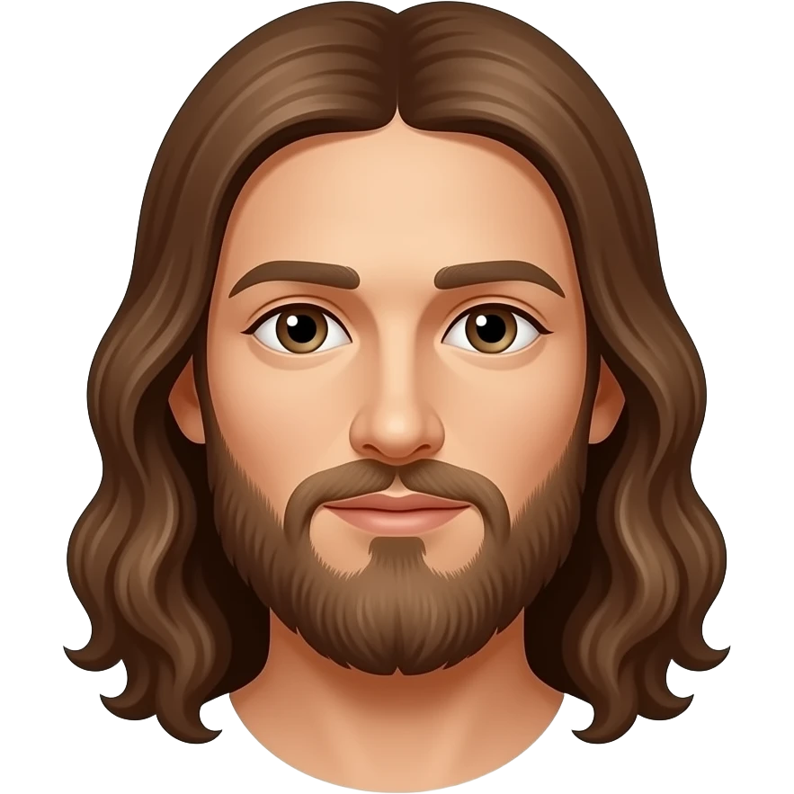 Jesus draws a line on the ground emoji