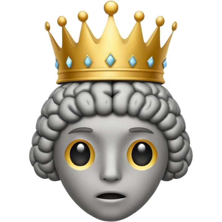 brain with crown emoji
