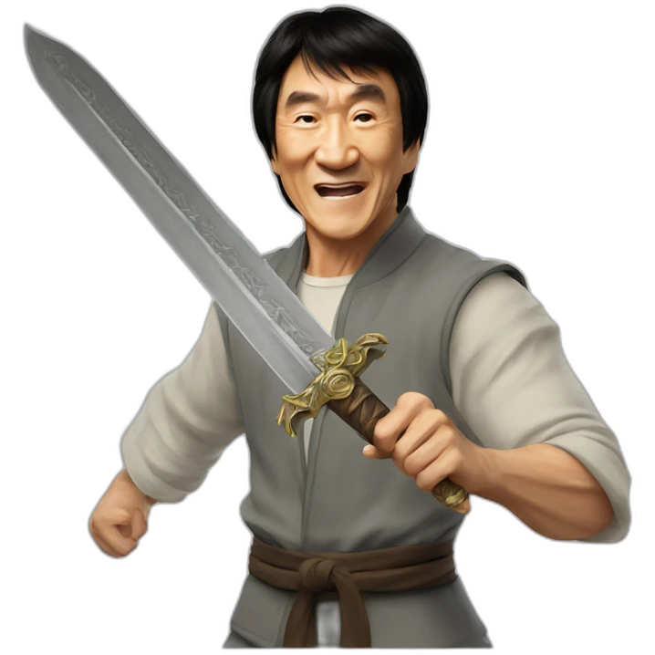 Jackie Chan Dragon sword emoji